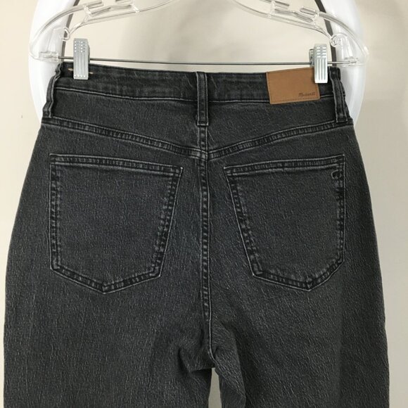 MADEWELL Dark Gray The Curvy Vintage Jean 5 Pocket Logo Hardware Jeans - Picture 9 of 12